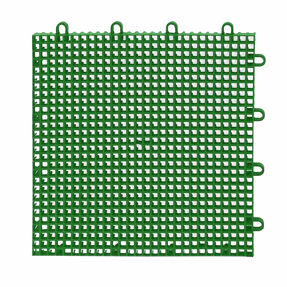 IncStores 5/8 Inch Thick Outdoor Basketball Court Flooring | Build the Ultimate Space for Basketball, Tennis, and More with Weatherproof Plastic Floor Tiles | Green, 1 Tile