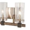 Minka Lavery 4632-106 Bridlewood Vanity Bath Light, 2-Light, 120 Total Watts, 14-in H x 8.75-in W, Stone Grey w/Brushed Nickel view 2