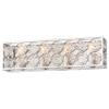 Minka-Lavery Culture Chic 4 Light Bath in Catalina Silver Finish with Clear Ripple Glass with Reflective Backplate view 1