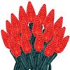 Novelty Lights 50FT 100 LED C6 Red Outdoor Christmas String Lights, UL view 1