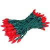 Novelty Lights 50FT 100 LED C6 Red Outdoor Christmas String Lights, UL view 2