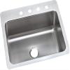 Elkay LSR27221 18 Gauge Stainless Steel 27" x 22" x 8" Single Bowl Dual/Universal Mount Kitchen Sink with 1 Faucet Hole view 1
