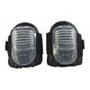 PIP 291-130 Clear Flat Cap Gel Knee Pads, Large, Black view 1