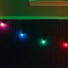 Wintergreen Lighting 15 Multicolor Satin G50 Indoor Outdoor Patio String Lights on Black Wire - Globe Bulb Lights, 15 Ft view 2