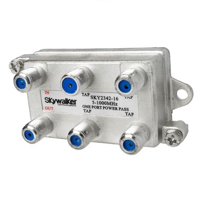 Quad 4-Way Tap, 16dB Tap Value, 1 Port Power Pass