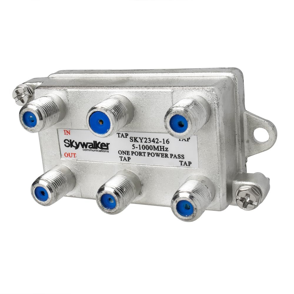 Quad 4-Way Tap, 16dB Tap Value, 1 Port Power Pass