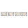 George Kovacs P5284-077-L Forest Ice Vanity, 4-Light LED 40 Total Watts, Chrome view 1