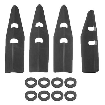 Game Room Guys 4 Black PinCab Leg Protectors & 8 Bolt Protectors
