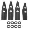 Game Room Guys 4 Black PinCab Leg Protectors & 8 Bolt Protectors view 1