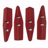 Game Room Guys 4 Red PinCab Leg Protectors and 8 Bolt Protectors view 2