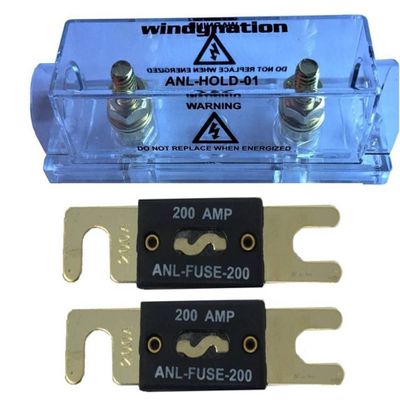 WindyNation ANL Fuse Holder + Fuse (2pcs 200A)