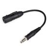 DLP Tactical U-174 Military to Civilian Wiring Adapter  Converts NATO PTT and Headset Wiring  Compatible with Peltor Comtac MSA Sordin TCI Earmor  8 Inch Cable with Pocket Clip view 1