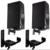 Rockville RHSB8 Adjustable Wall Mount Speaker Brackets (Pair), 180-Degree Swivel, 10-Degree Tilt, 40lb Capacity, Perfect for Home Theater and Studio Monitors view 3