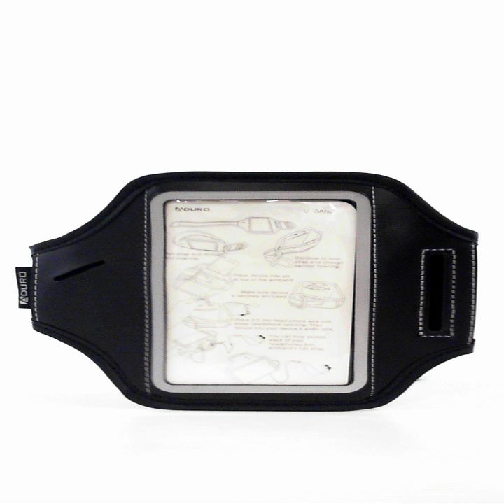 Aduro U-BAND Reflective Armband for Samsung Galaxy S3/S4, Motorola Droid RAZR MAXX HD, LG SPECTRUM 2, HTC ONE X, Galaxy Nexus 4, (Black)