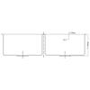Dawn SRU331616 Undermount Small Corner Radius Equal Double Bowl Sink, Polished Satin view 3