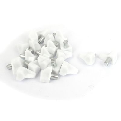 uxcell 5mm Dia Pin Plastic Shelf Support 20 Pcs for Kitchen Cabinet Shelves