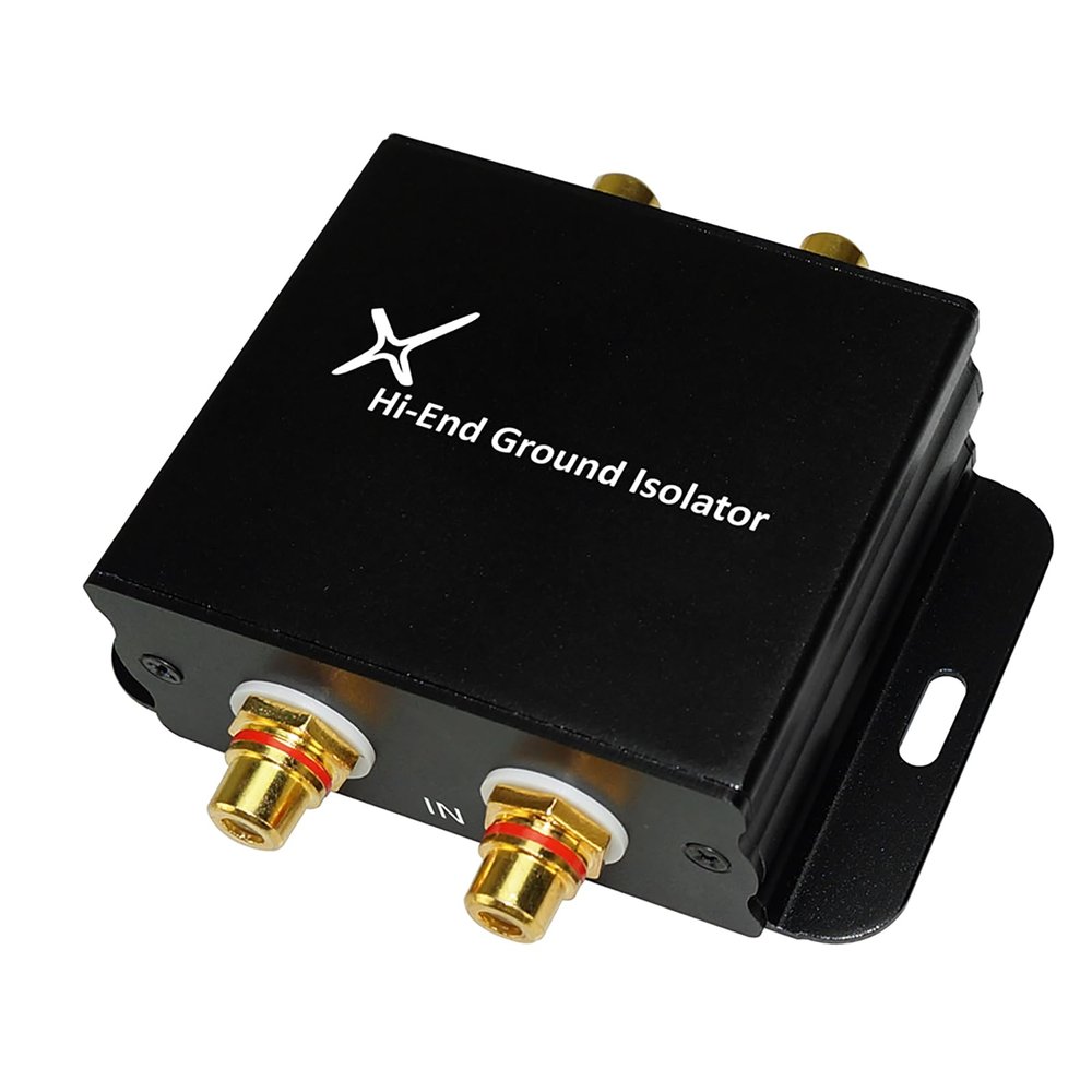 XtremPro Hi-end Ground Loop Noise Isolator/Filter for Car Audio/Home High-Fidelity System - Black (65042)