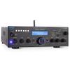 Pyle Wireless Bluetooth Power Amplifier System - 200W Dual Channel Sound Audio Stereo Receiver w/ USB, SD, AUX, MIC IN w/ Echo, Radio, LCD - For Home Theater Entertainment via RCA, Studio Use - PDA6BU view 1