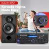 Pyle Wireless Bluetooth Power Amplifier System - 200W Dual Channel Sound Audio Stereo Receiver w/ USB, SD, AUX, MIC IN w/ Echo, Radio, LCD - For Home Theater Entertainment via RCA, Studio Use - PDA6BU view 4