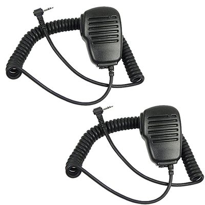 TENQ Rainproof Shoulder Remote Speaker Mic Microphone PTT for Motorola Talkabout Walkie Talkie Two Way Radio 1pin(2 Pack)