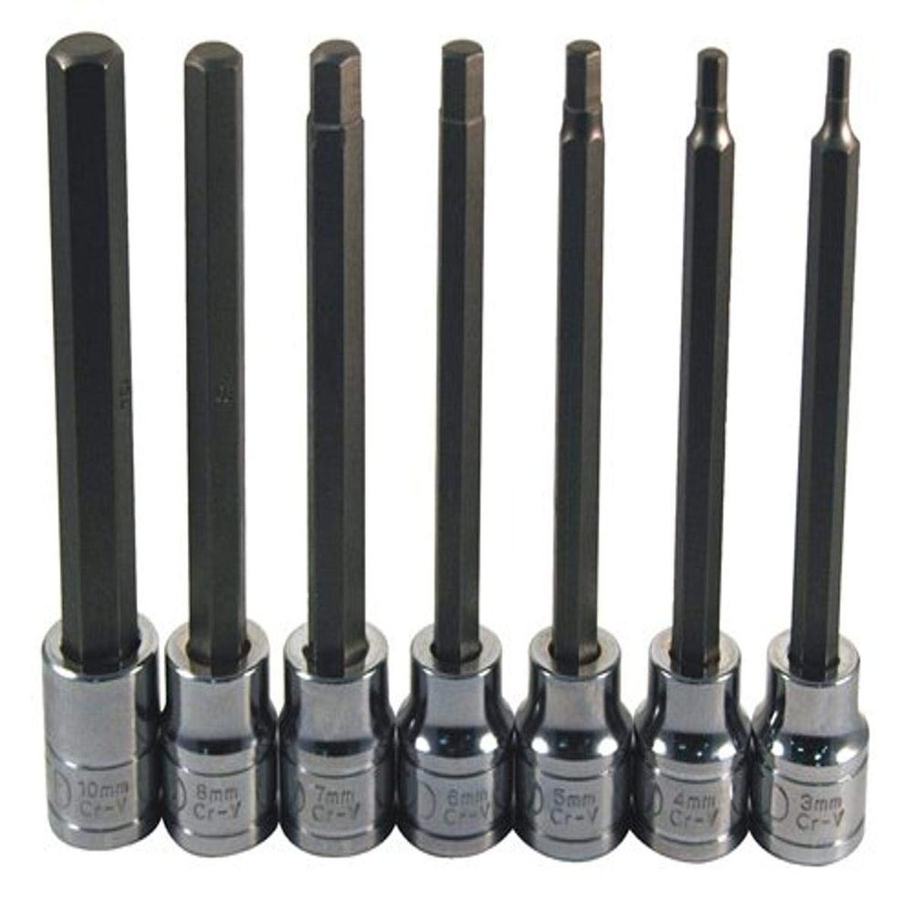 ATD Tools 13787 Extra Long 7-Piece Metric Hex Bit Socket Set