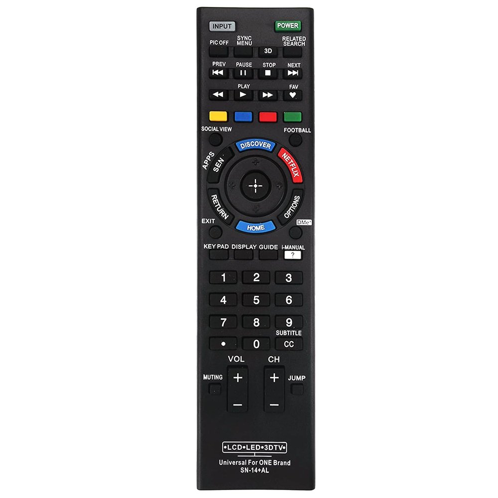 Universal Remote Replacement fit for Almost All Sony TV LCD LED 3D HDTV Smart Bravia TV