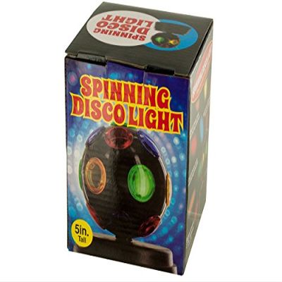 bulk buys Mini Spinning Disco Party Light (Case of 8)