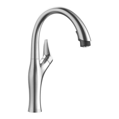 BLANCO, Stainless 442037 ARTONA Pull-Down Dual Spray Kitchen Faucet, 1.5 GPM