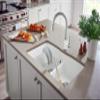 BLANCO, White 442074 DIAMOND SILGRANIT 50/50 Double Bowl Undermount Kitchen Sink with Low Divide view 2