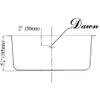 Dawn 3238.0 Undermount Single Bowl Bar Sink, Polished Satin view 3