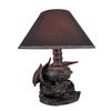 Zeckos `Draco Awakens` Lying Dragon Lamp view 4