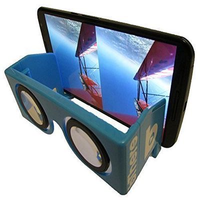 3D VR Glasses - Portable and Foldable Google Cardboard Party Pack of 10 for Viewing Parties! Virtual Reality Goggles, Foldable and Come With Case