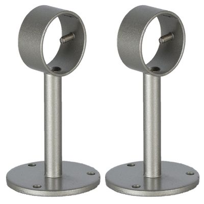Urbanest Ceiling or Wall Bracket for 1 1/8-inch Rod, 2 Pieces, Pewter