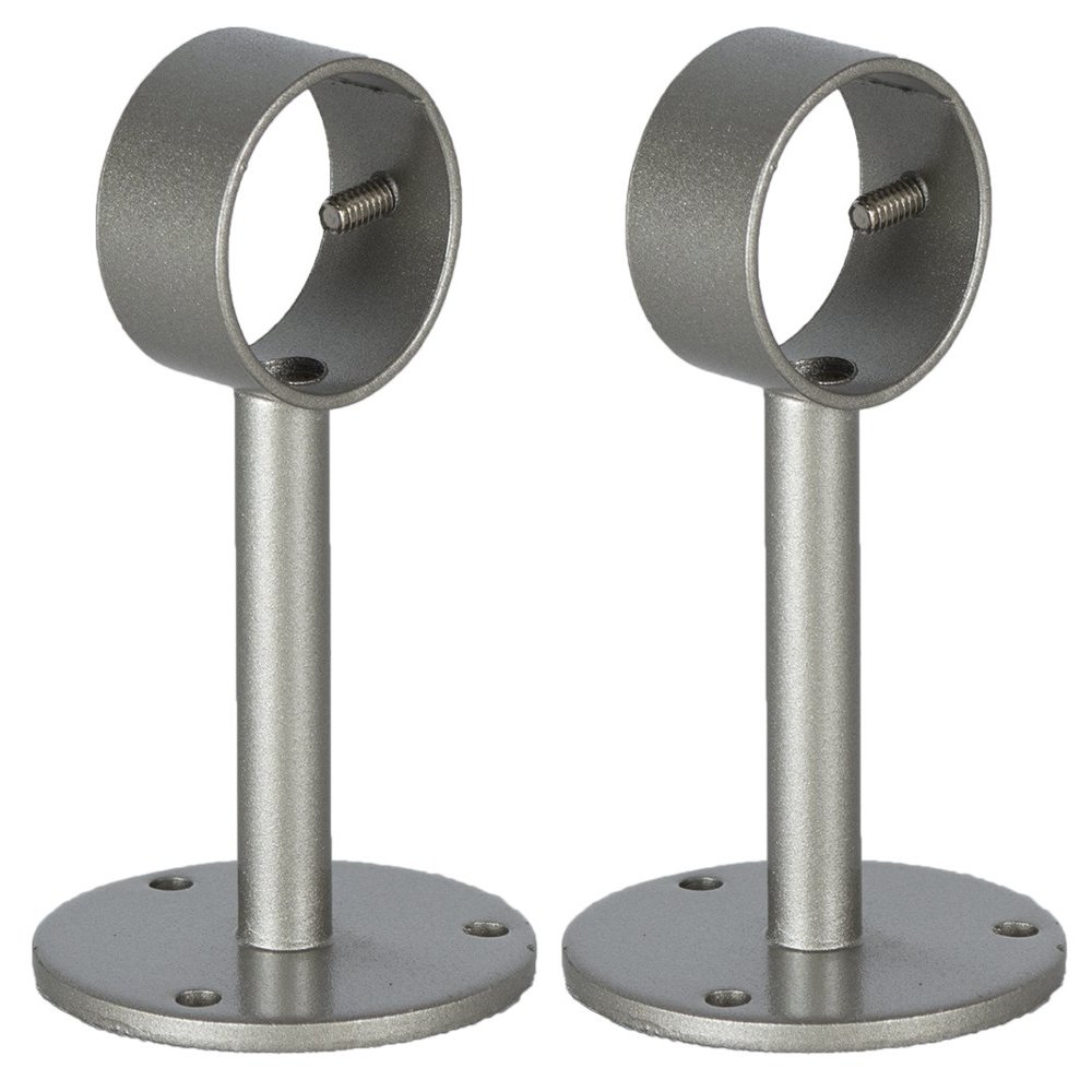 Urbanest Ceiling or Wall Bracket for 1 1/8-inch Rod, 2 Pieces, Pewter