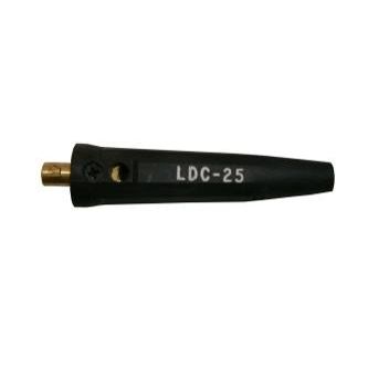 Lenco 05423 LDC-25 Black Male Dinse Style Cable Connector