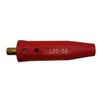 Lenco 05434 LDC-50 Red Male Dinse Style Cable Connector view 1