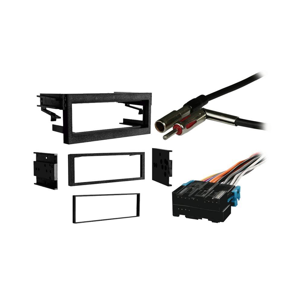 Harmony Audio Compatible with Chevy Suburban 1995 1996 1997 1998 1999 2000 2001 2002 Single DIN Stereo Harness Radio Install Dash Kit