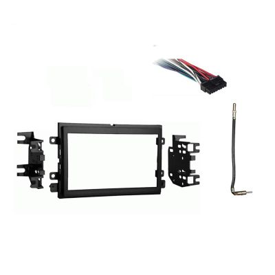 Harmony Audio Compatible with Ford Mustang 2007 2008 Double DIN Stereo Harness Radio Install Dash Kit Package