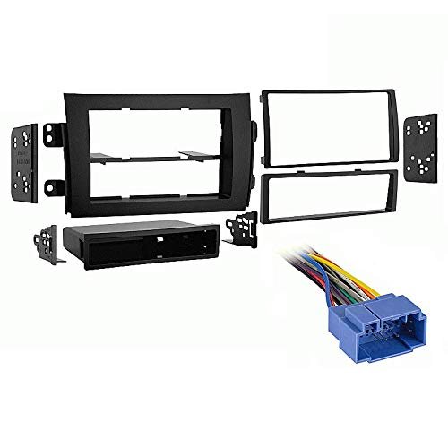 Harmony Audio Compatible with Suzuki SX4 2007 2008 2009 2010 2011 Single Double DIN Stereo Harness Radio Install Dash Kit Package