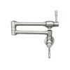 Whitehaus Kitchen Faucet; Stainless Pot Filler, Lever Handles, Lead-Compliant ; Brushed Steel view 1
