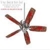 Red Right Hand - Ceiling Fan Skin Kit fits most 42 inch fans (FAN and BLADES SOLD SEPARATELY) view 2