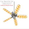 Boxed Orange - Ceiling Fan Skin Kit fits most 42 inch fans (FAN and BLADES SOLD SEPARATELY) view 2