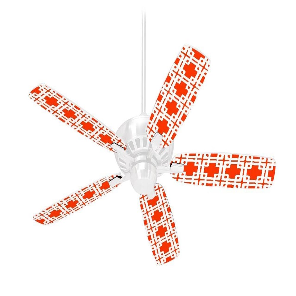 Boxed Red - Ceiling Fan Skin Kit fits most 42 inch fans (FAN and BLADES SOLD SEPARATELY)