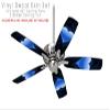 Glass Heart Grunge Blue - Ceiling Fan Skin Kit fits most 42 inch fans (FAN and BLADES SOLD SEPARATELY) view 2