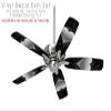 Glass Heart Grunge Gray - Ceiling Fan Skin Kit fits most 42 inch fans (FAN and BLADES SOLD SEPARATELY) view 2