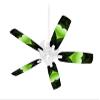 Glass Heart Grunge Green - Ceiling Fan Skin Kit fits most 42 inch fans (FAN and BLADES SOLD SEPARATELY) view 1