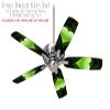 Glass Heart Grunge Green - Ceiling Fan Skin Kit fits most 42 inch fans (FAN and BLADES SOLD SEPARATELY) view 2