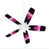 Glass Heart Grunge Hot Pink - Ceiling Fan Skin Kit fits most 42 inch fans (FAN and BLADES SOLD SEPARATELY) view 1