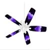 Glass Heart Grunge Purple - Ceiling Fan Skin Kit fits most 42 inch fans (FAN and BLADES SOLD SEPARATELY) view 1