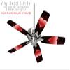 Glass Heart Grunge Red - Ceiling Fan Skin Kit fits most 42 inch fans (FAN and BLADES SOLD SEPARATELY) view 2